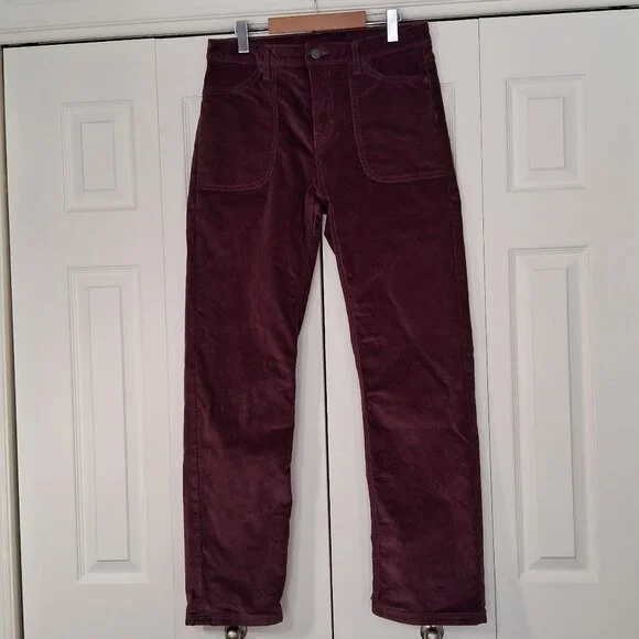 Patagonia Organic Cotton Corduroy Pants in Burgundy- size 29 - Picture 2 of 11